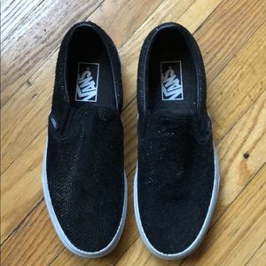 Brand New Black Pebble Snake Vans